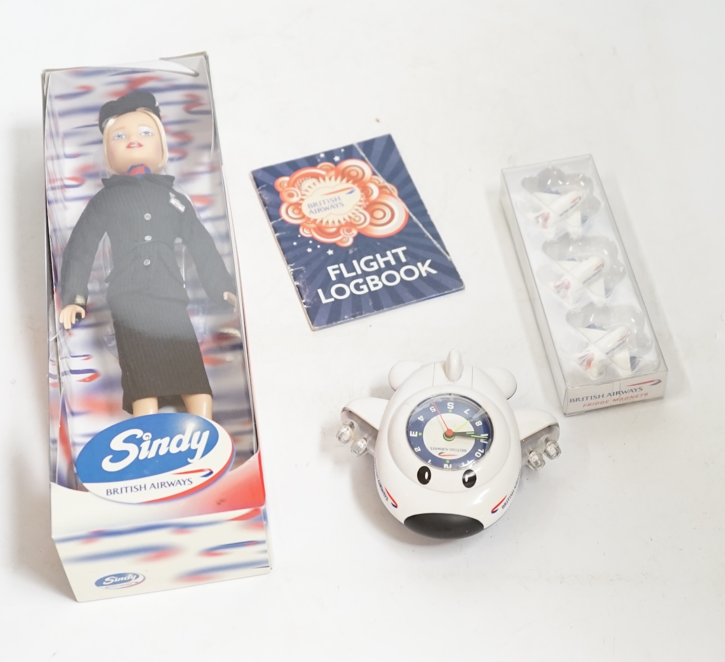 British Airways memorabilia: including wallet, Sunday dolls, vanity bags, newspapers magazines etc. Condition - fair to good